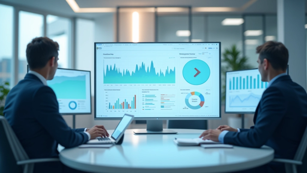 Moderne Finanzanalytik-Tafel mit Wirtschaftsindikatoren und Konjunkturdaten